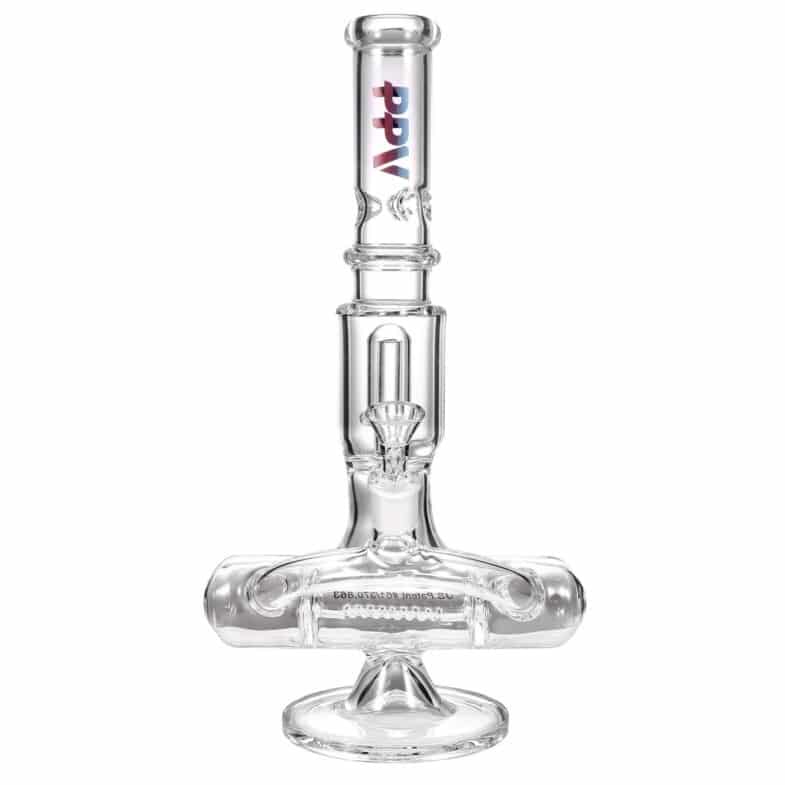 PPV Glass Equilibrium Showerhead Water Pipe