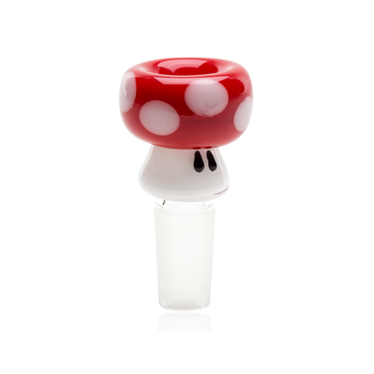Empire Glassworks Red Mushroom Bowl