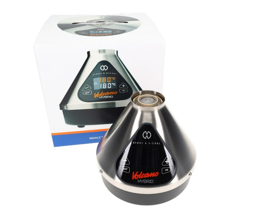 Storz & Bickel Volcano Hybrid Vaporizer – Balloon & Whip – Onyx Black, Silver & Black
